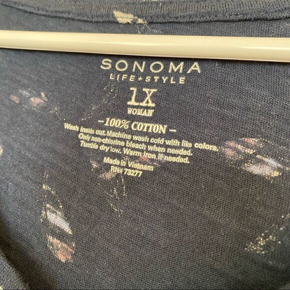 Sonoma Feather V-Neck Tee Shirt - Picture 4 of 5